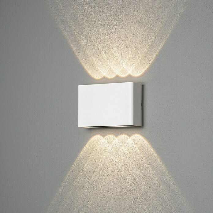 Lutec LED-Außenwandleuchte Leo x 6,6 x cm, (14,5 | W, IP54) Anthrazit, 30 8,8 BAUHAUS