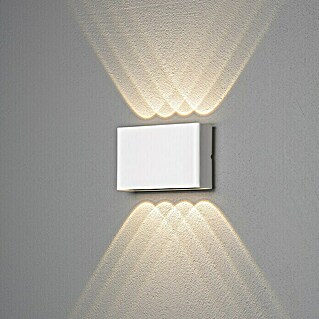 Konstsmide LED-Außenwandleuchte Chieri (8 W, 6 x 17 x 11 mm, Weiß, IP54)