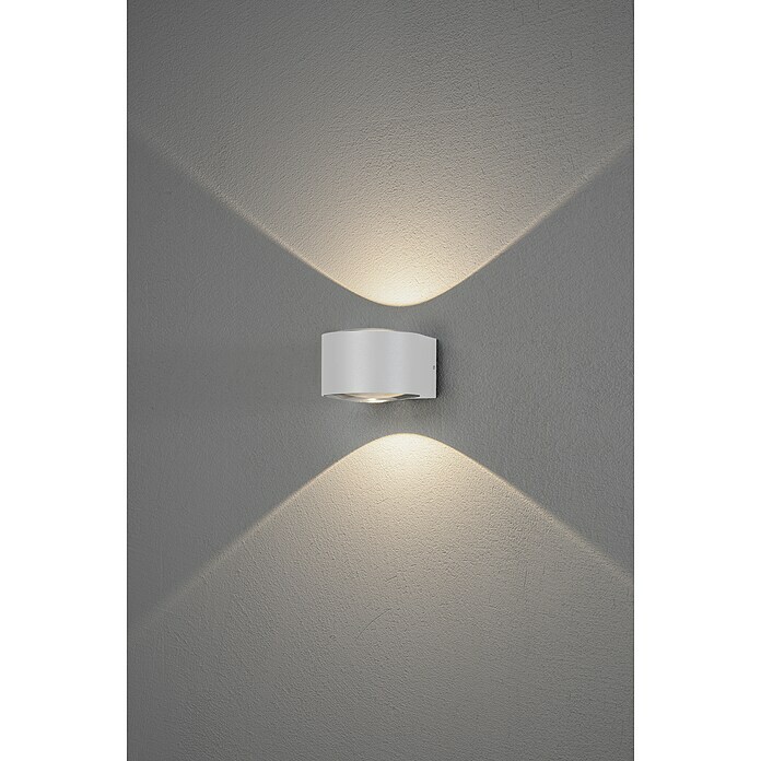 Konstsmide LED-Außenwandleuchte Gela (12 W, 15,5 x 11 x 6,5 cm, Weiß, IP54) | BAUHAUS