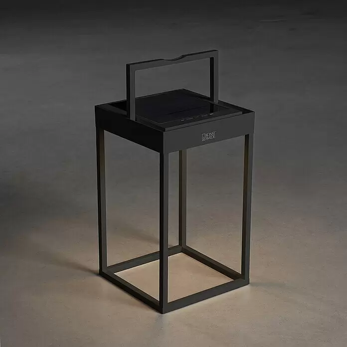 Konstsmide Außenlaterne Portofino - 15,5 x 18,5 x 30 cm, Schwarz - Stimmungsaufnahme