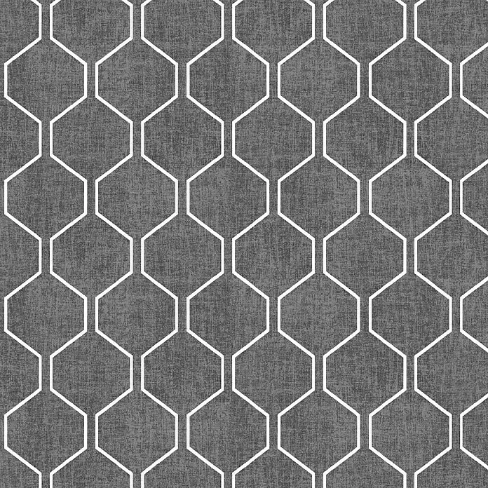 Sunfun Basic-Line Sitzauflage - Grau, Hochlehner, L x B x H: 117 x 49 x 6 cm, Materialzusammensetzung Bezug: Baumwoll-Polyester-Mischgewebe - Detailaufnahme