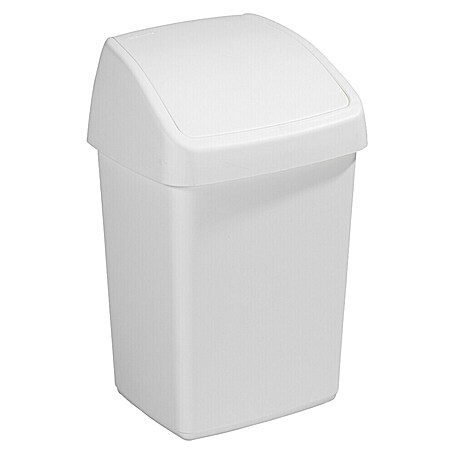 Sunware Schwingdeckeleimer Delta (10 l, Kunststoff, Weiß)