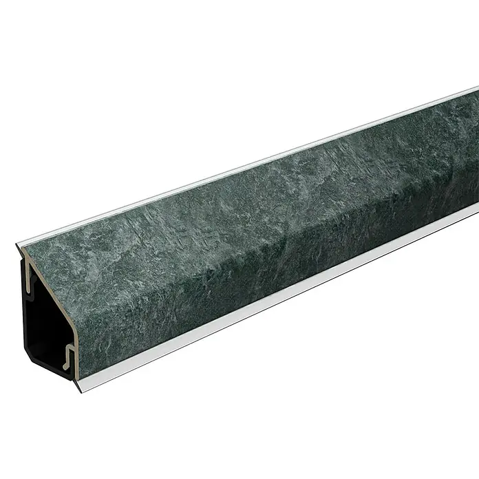 CUCINE Wandabschlussprofil Design 3582 Draco Stone - 64 x 1,6 x 2,4 cm - Profilleiste mit Marmorstruktur. Das Produkt eignet sich ideal für die Wand- und Sockelgestaltung im Innenbereich.