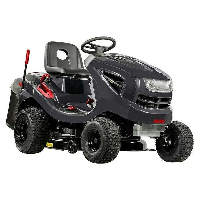 AL-KO Easy Rasentraktor T 15-93.2 HD-A - 452 cm³, Schnittbreite: 93 cm, Schnitthöhe: 80 mm - AL-KO Aufsitzmäher: Robustes Design mit komfortablem Sitz und griffigem Lenkrad für angenehmes Rasenmähen.