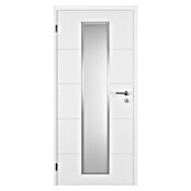 Doornite Sobna vrata sa staklom Quatro  (648 x 2.000 mm, Smjer otvaranja: Lijevo, Bijele boje, Saće, Lakirano) | BAUHAUS