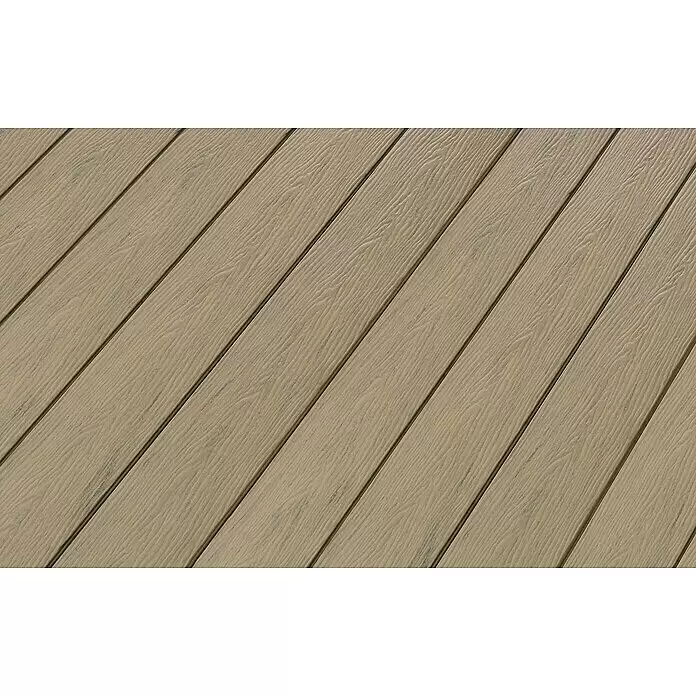 Kovalex WPC-Terrassendiele Massiv mit Struktur nach MaßSamtesche, Mattiert, 460 x 14,5 x 2 cm