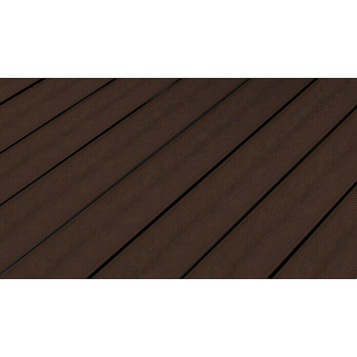 Kovalex WPC-Terrassendiele Massiv mit Struktur nach Maß (Kastanie, Mattiert, 540 x 14,5 x 2 cm) | BAUHAUS