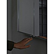 Keuco LED-Spiegelschrank Royal Match (B x H: 80 x 70 cm, Mit Beleuchtung, Aluminium, Silber)