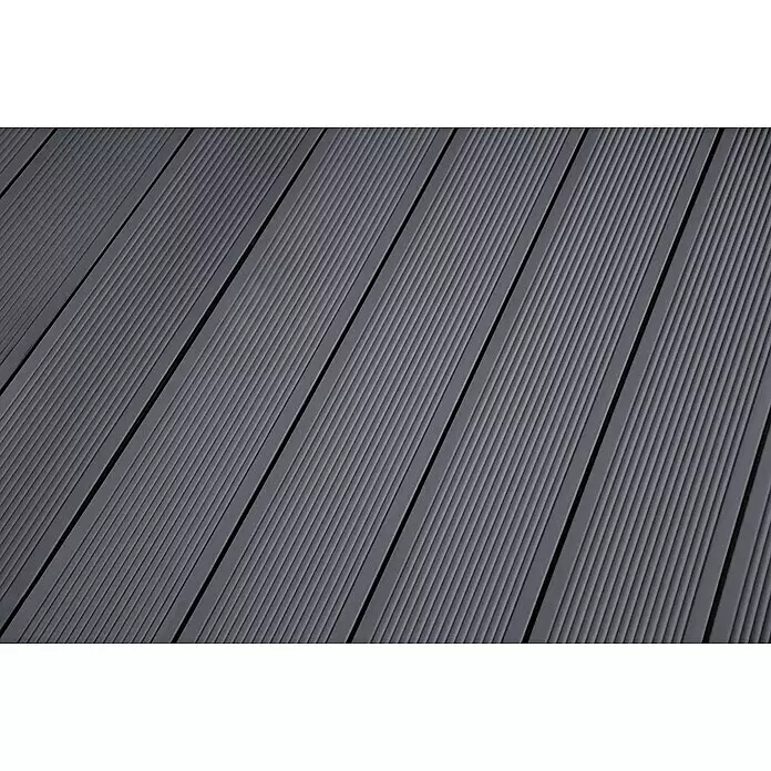 Kovalex WPC-Terrassendiele Exklusiv nach Maß510 x 14,5 x 2,6 cm, Steingrau, Mattiert