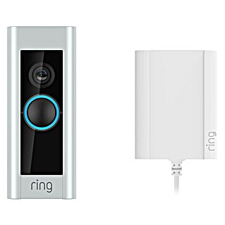 Ring Türklingel Video Doorbell Pro Plugin (Nickel matt, 1.080 Pixel (Full HD), 2,1 x 4,7 x 11,43 cm)