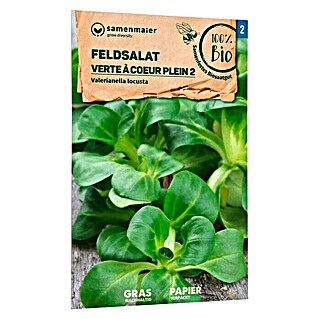 samenmaier Salatsamen Bio Feldsalat Verte à Coeur Plein 2 (Valerianella locusta, Erntezeit: September, 2 g)