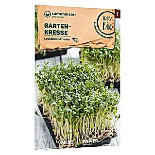 samenmaier Kräutersamen Bio Gartenkresse (Lepidium sativum, Saatzeit: Ganzjährig, Erntezeit: Ganzjährig, 9 g)