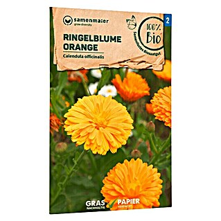 samenmaier Blumensamen Bio Ringelblume Orange (Calendula Officinalis, Orange, Saatzeit: März, Blütezeit: Juni)
