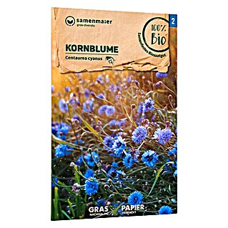 samenmaier Wildblumensamen Bio Kornblume (Centaurea cyanus, Blütenfarbe: Blau, Saatzeit: März)