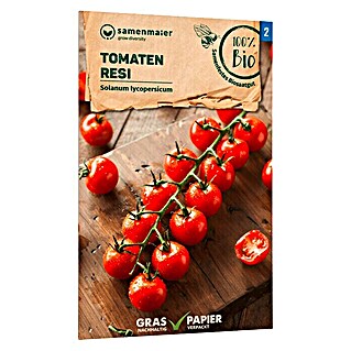 samenmaier Gemüsesamen Bio Tomaten - Resi (Solanum lycopersicum, Saatzeit: Februar, Erntezeit: Juli)