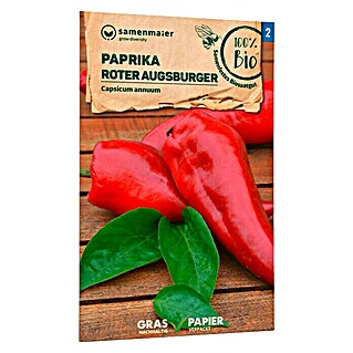 samenmaier Gemüsesamen Bio Paprika - roter Augsburger (Capsicum Annuum, Saatzeit: Februar)