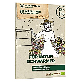 samenmaier Wildblumensamen Bio Wildblumen für Naturschwärmer (Saatgut ausreichend für: 5 m²)