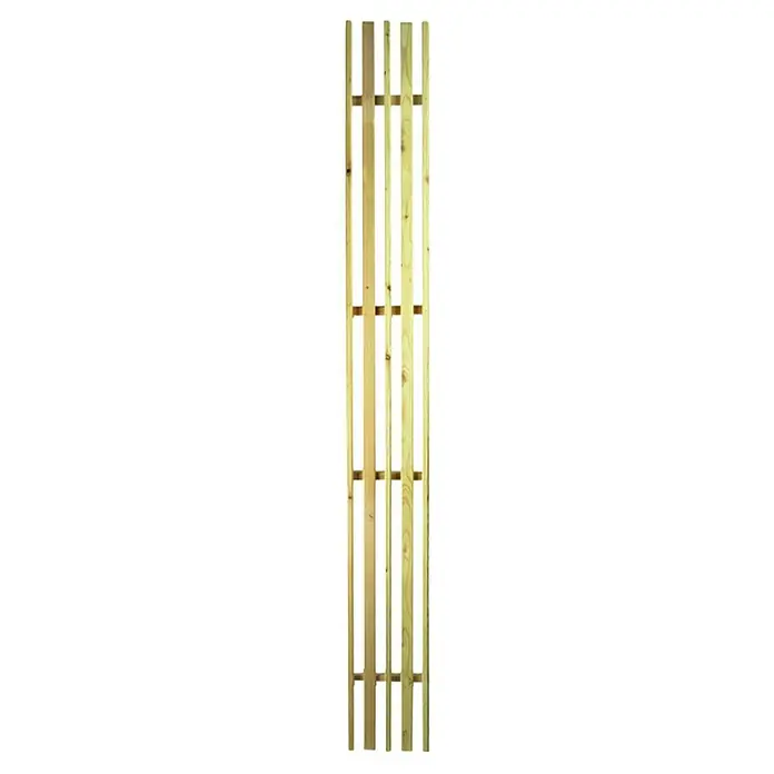 T & J Rankgitter Aalborg - 20 x 179 cm, Natur, Holz - Holzspalier zur Pflanzenunterstützung, ideal für Kletterpflanzen im Garten oder auf dem Balkon. Robust und natürlich.