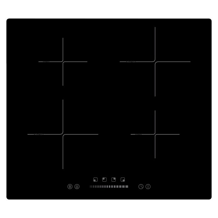 PKM Induktionskochfeld IN4-SGlaskeramik, Anzahl Kochfelder: 4 Stk., Induktion Top View