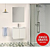 Conjunto de mueble de baño Teide (60 cm, 3 piezas, Blanco, Mate)