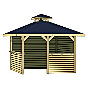 Weka Gartenlaube 651 (L x B: 380 x 380 cm, Natur) | BAUHAUS