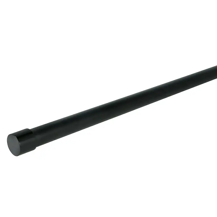 Expo Ambiente Endstück Cap - Schwarz, Geeignet für: Gardinenstangen Ø 20 mm, 2 Stk. - Schwarze Metallstange mit Endkappe, ideal für Gardinen oder als dekoratives Element. Robust und stilvoll für modernes Wohndesign.