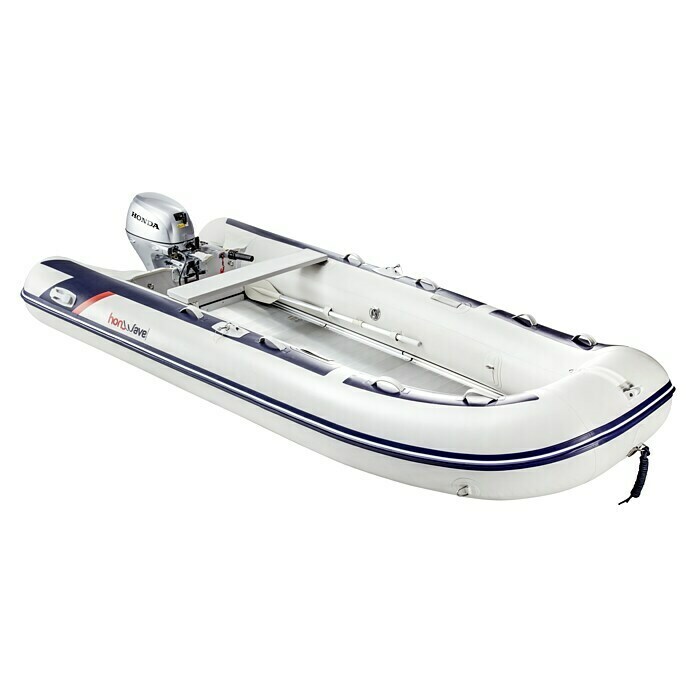 Honda Marine Schlauchboot T40-AE3L x B: 395 x 189 cm, Geeignet für: 7 Personen, Nutzlast: 1.050 kg Diagonal View