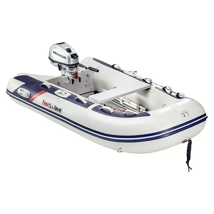 Honda Marine Schlauchboot T25-AE3 - L x B: 250 x 156 cm, Geeignet für: 3 Personen, Nutzlast: 440 kg - Honwave Schlauchboot mit Honda Motor, ideal für Wassersport und Freizeit auf dem Wasser. Robust und zuverlässig.