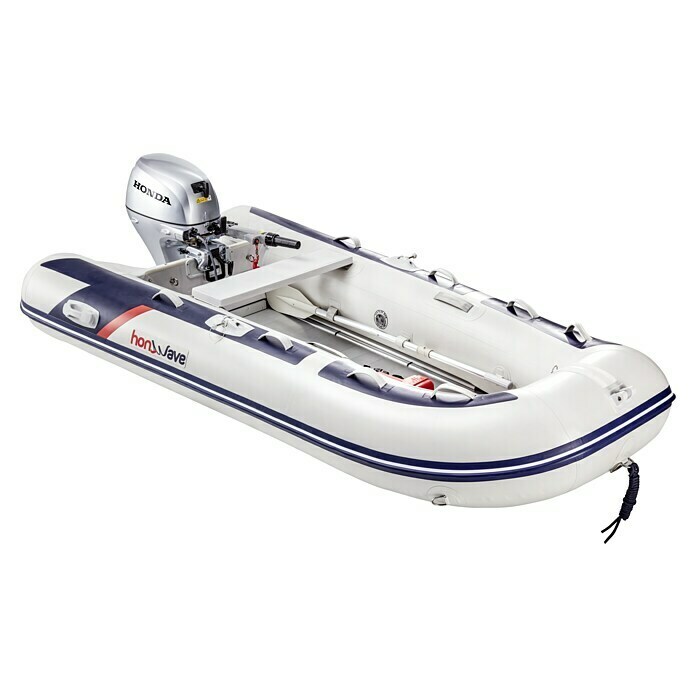 Honda Marine Schlauchboot T30-AE3L x B: 297 x 157 cm, Geeignet für: Max. 4 Personen, Nutzlast: 610 kg Diagonal View