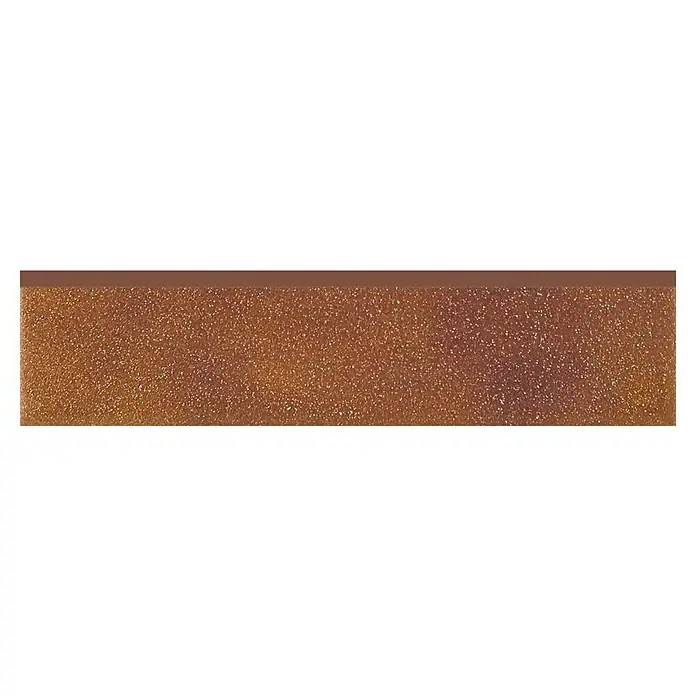 Zócalo cerámico Sagunto - 7,4 x 31,2 cm, Cotto, Mate - Primer plano de una textura de purpurina bronce, ideal para fondos y proyectos decorativos que necesitan un toque de glamour.