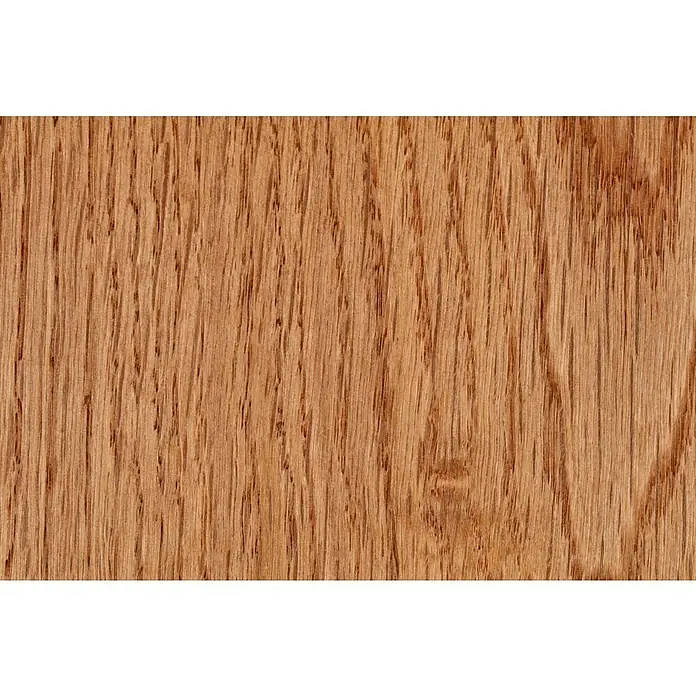 Parkett - Eiche Romeo, Landhausdiele, 2.200 x 260 x 15 mm - Nahaufnahme von Eichenholz, das eine warme Farbe und eine ausgeprägte Maserung aufweist, perfekt für Möbel und Innenausbau.