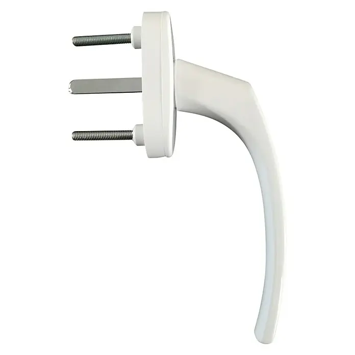 Manilla para ventana Olive - Blanco - Manilla blanca para ventanas con tornillos para una fácil instalación. Ideal para ventanas y puertas de balcón modernas.