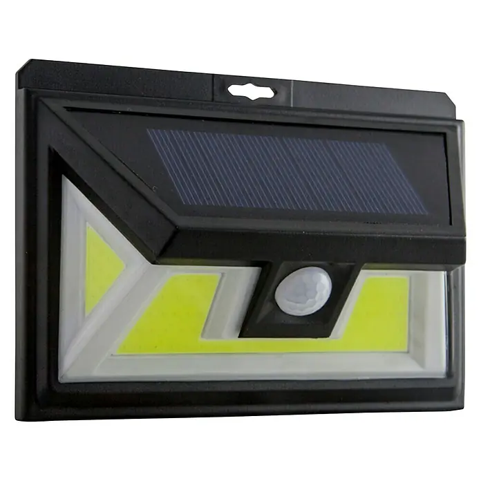 Aplique solar para exterior Universal Sunlight - Negro - Lámpara de pared solar con sensor de movimiento. Ideal para exteriores, proporcionando iluminación ecológica.