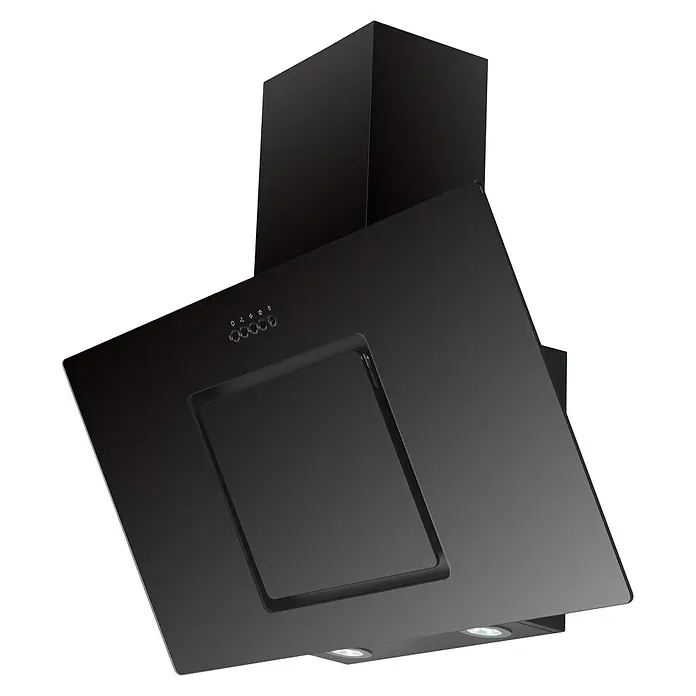 Respekta Premium Küchenzeile Gabriel - Breite: 320 cm, Grau, Mit Elektrogeräten - Schwarze Dunstabzugshaube mit Bedienfeld und integrierter Beleuchtung, ideal für moderne Küchen.