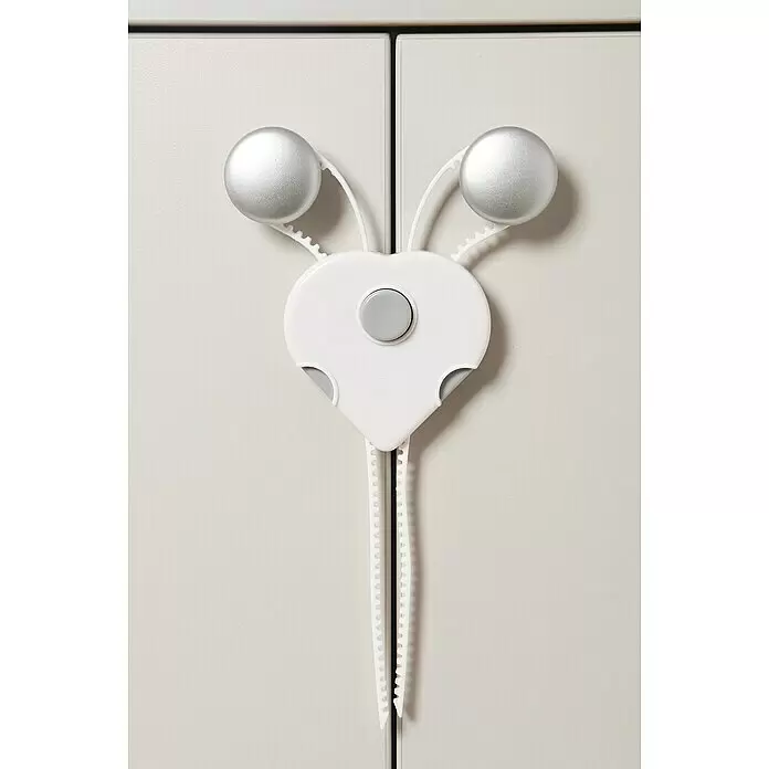 Dreambaby Multifunktionsverschluss - Montageart: Einhängen, Weiß, 2 Stk. - Detailaufnahme