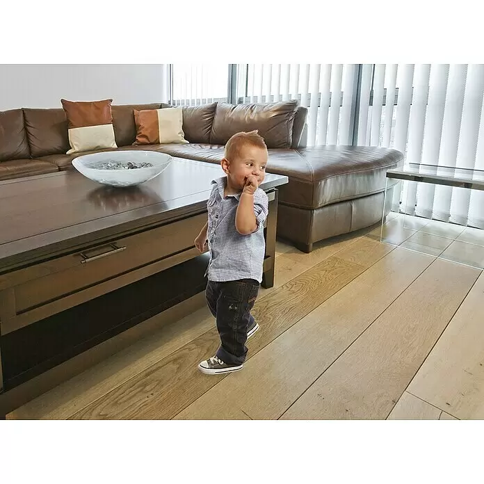 Dreambaby Eckenschutz - Grau, L x B: 2.000 x 41 mm - Anwendungsbeispiel