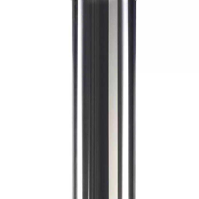 Buschbeck Tubo de extensión para barbacoa - Plateado, Diámetro: 18 cm, Específico para: Chimenea de jardín Buschbeck Auckland - Cilindro de metal plateado pulido con reflejos verticales.