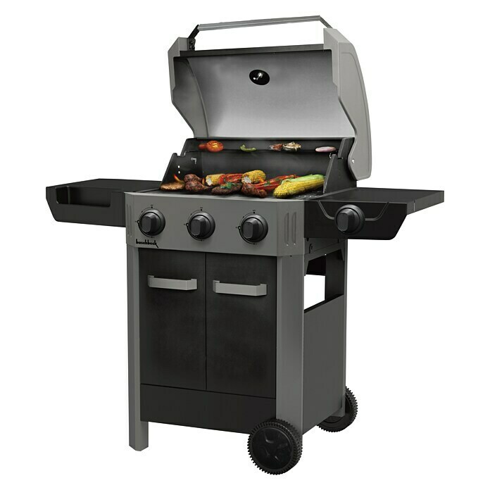 Buschbeck Gasgrill Grenada 3Anzahl Brenner: 3, Hauptgrillfläche: 60 x 42 cm, 12,3 kW Diagonal View