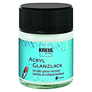 KREUL Künstler-Acryllack Glanzlack (Transparent, 50 ml, Wasserbasis)