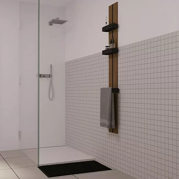 Mosaikfliese Beton - 30 x 30 cm, Grau, Matt - Stimmungsaufnahme
