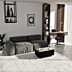 Feinsteinzeugfliese Torino Bianco (60 x 60 cm, Weiß/Grau, Glänzend) | BAUHAUS