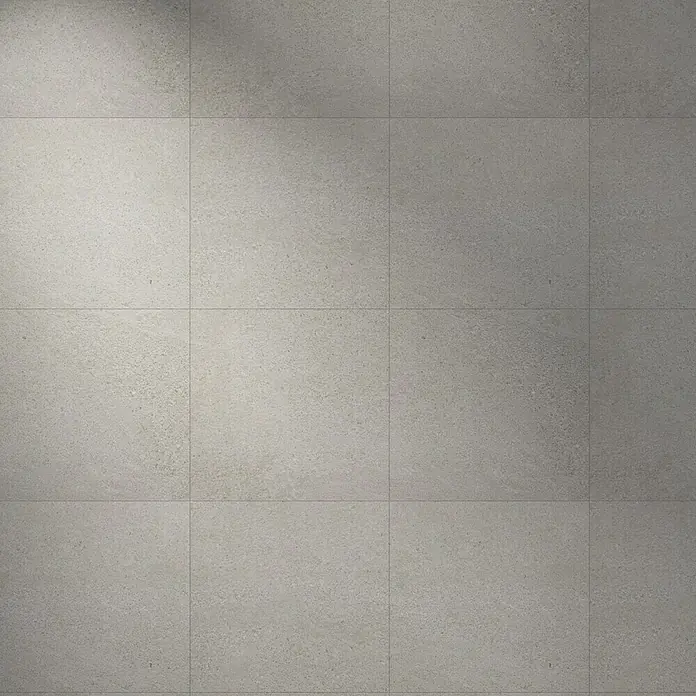 Feinsteinzeugfliese Beton - 60 x 60 cm, Grau, Matt - Graue Bodenfliesen, die ein modernes und sauberes Aussehen bieten. Ideal für minimalistische Innenräume, die auf schlichte Eleganz setzen.