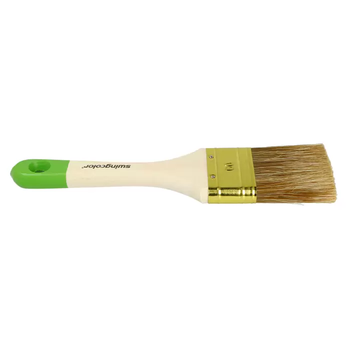 swingcolor Komfort Lasur-Flachpinsel - Breite Borsten: 60 mm, Hollestermischung, Naturholz
