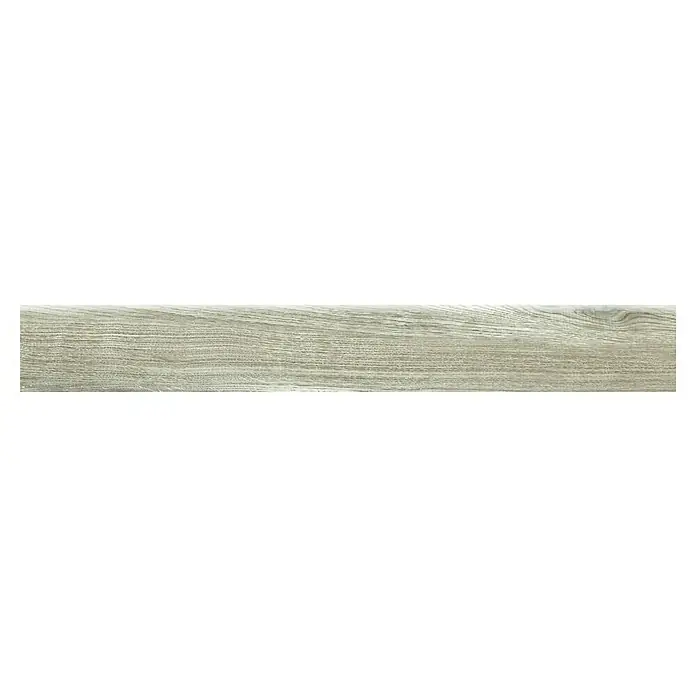 Zócalo cerámico Baltimore - 8 x 60 cm, Taupe, Mate, 10 pzs. - Textura de madera clara con vetas finas y variaciones de color naturales, ideal para interiores modernos.