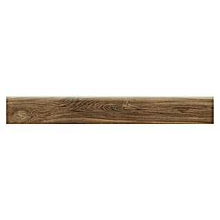 Zócalo cerámico Selva (8 x 60 cm, Teka, Efecto madera, Rectificado)