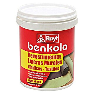 Rayt Cola especial Benkola revestimientos (Blanco, 1 kg)