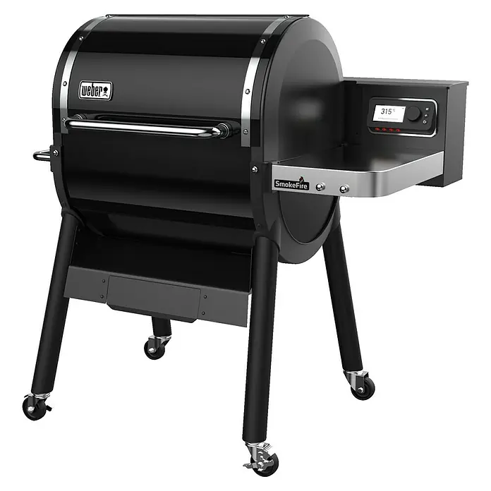 Weber Pelletgrill Smokefire EX4 GBS - Grillfläche (B x T): 61 x 46 cm, Schwarz - Hier ist ein Weber SmokeFire Pellet-Grill, ein robuster und vielseitiger Grill für kulinarische Abenteuer im Freien.