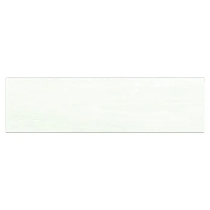 Pavimento porcelánico Alcázar - 20 x 75 cm, Pearl, Mate - Primer plano de un panel de madera blanca, ideal para diseño de interiores minimalista y proyectos de muebles.