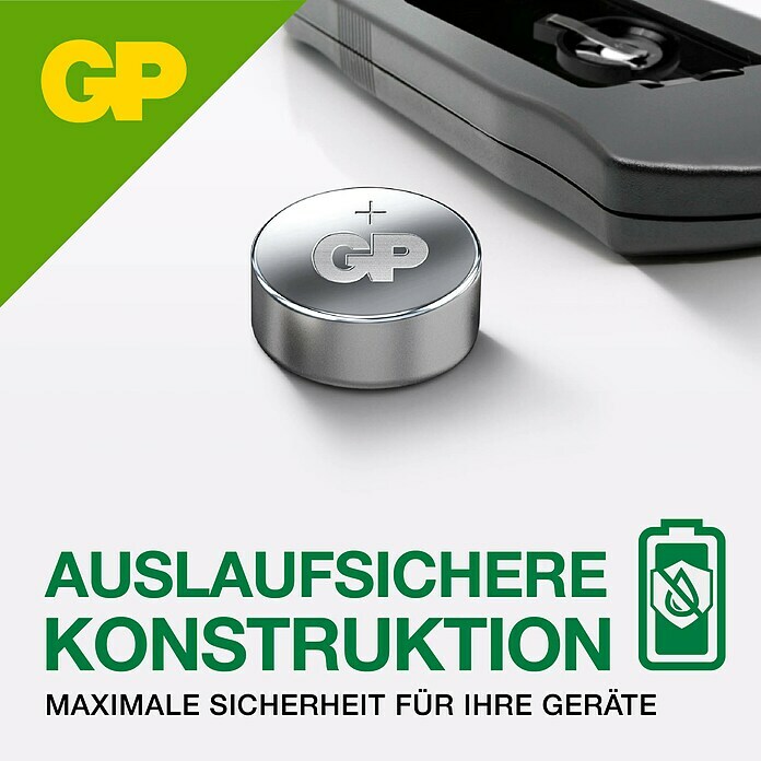 GP Knopfzelle Batterien LR44, Alkaline1,5 V, 10 Stk. Unknown