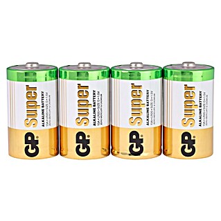 GP Super Batterie D / LR20 Alkaline (1,5 V, 4 Stk.)